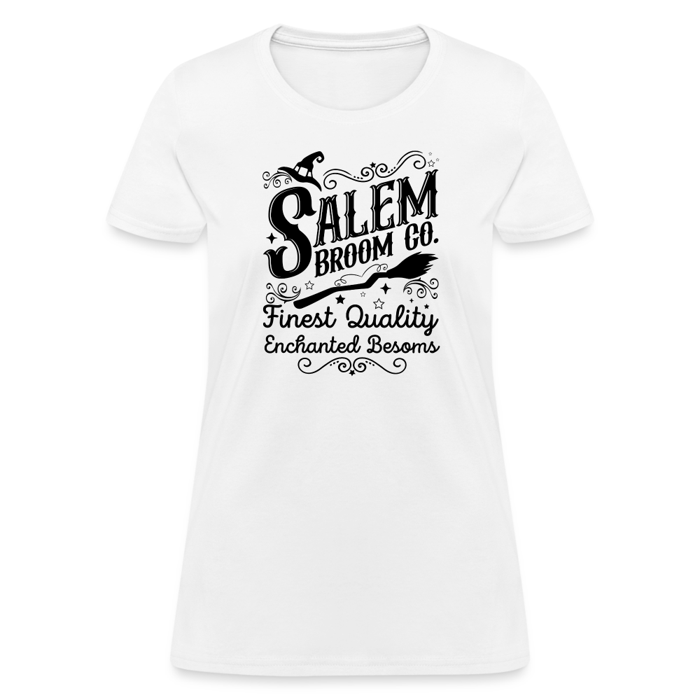 Salem Broom Co. Finest Quality Enchanted Besoms Women's T-Shirt (Halloween) - white