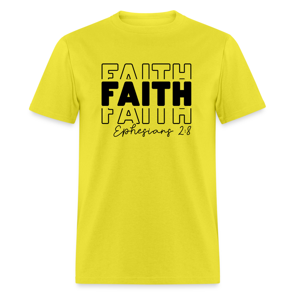 Faith Ephesians 2:8 T-Shirt - yellow