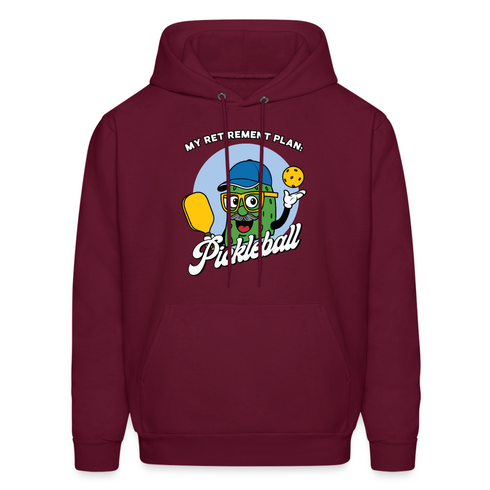 My Retirement Plan: Pickleball Hoodie - burgundy