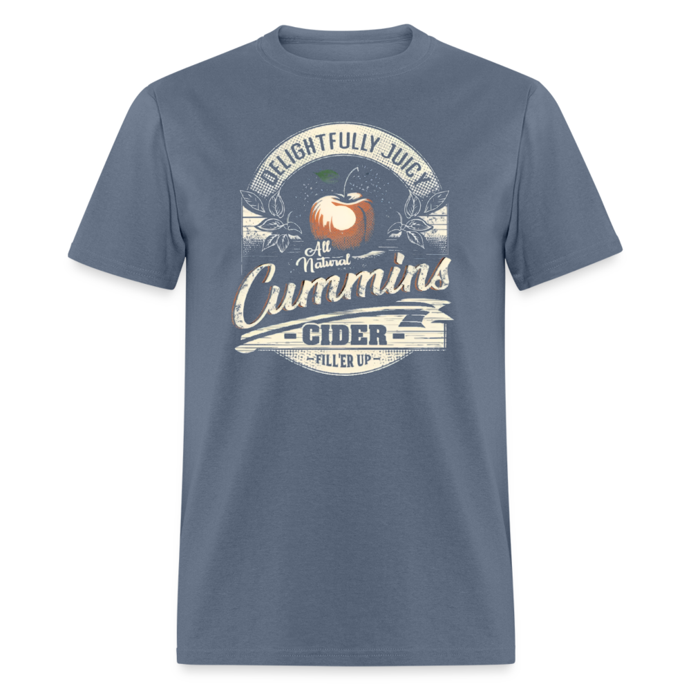 Vintage Cummins Cider (Funny Adult Humor) T-Shirt - denim