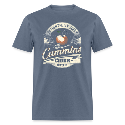 Vintage Cummins Cider (Funny Adult Humor) T-Shirt - denim