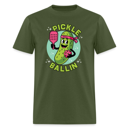 Pickle Ballin T-Shirt - military green