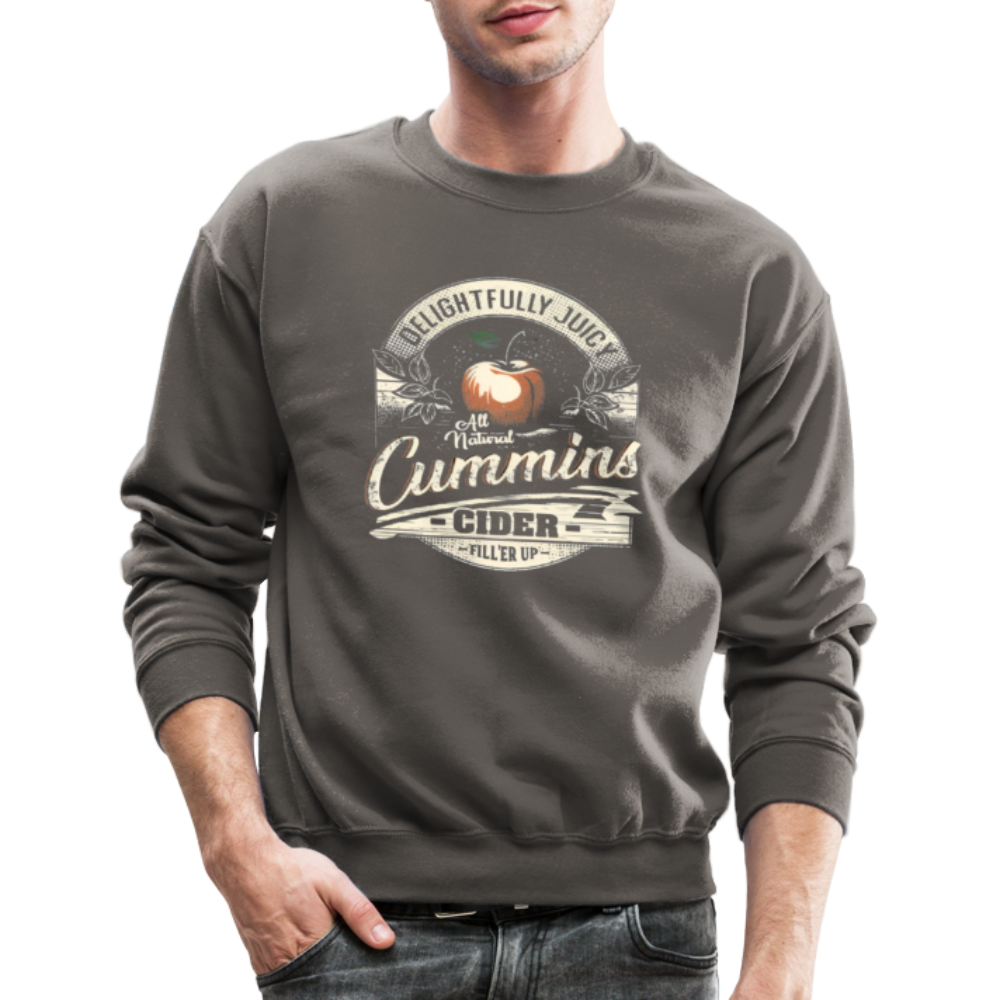 Vintage Cummins Cider (Funny Adult Humor) Sweatshirt - asphalt gray