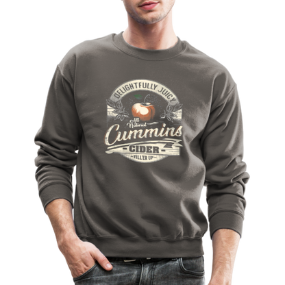 Vintage Cummins Cider (Funny Adult Humor) Sweatshirt - asphalt gray