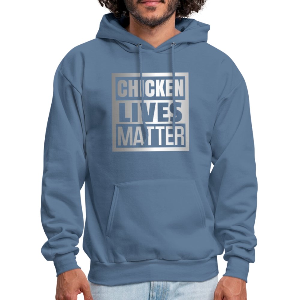 Chicken Lives Matter Hoodie - denim blue