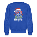 Six Seven 67% Nice 33% Naughty (Christmas) Sweatshirt