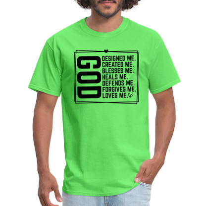 GOD Designed Me T-Shirt - kiwi