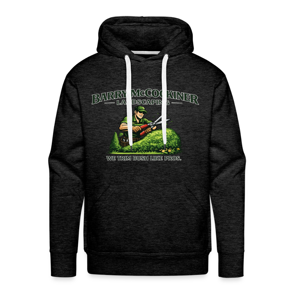 Barry McCockiner Landscaping Funny Hoodie Color: Charcoal Grey