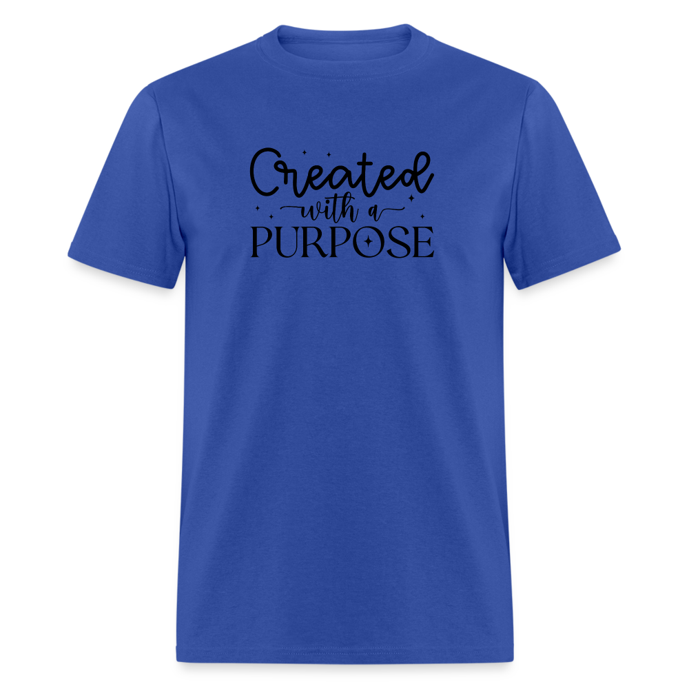 Created with a Purpose T-Shirt - royal blue