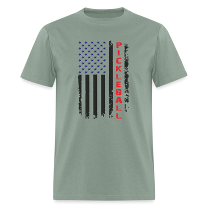 Pickleball Flag T-Shirt - sage