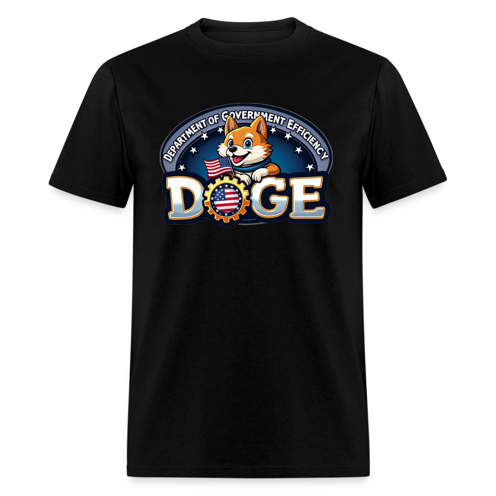 DOGE Logo (Dept of Government Efficiency) T-Shirt - black