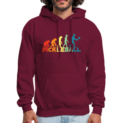 Pickleball Evolution Hoodie - burgundy