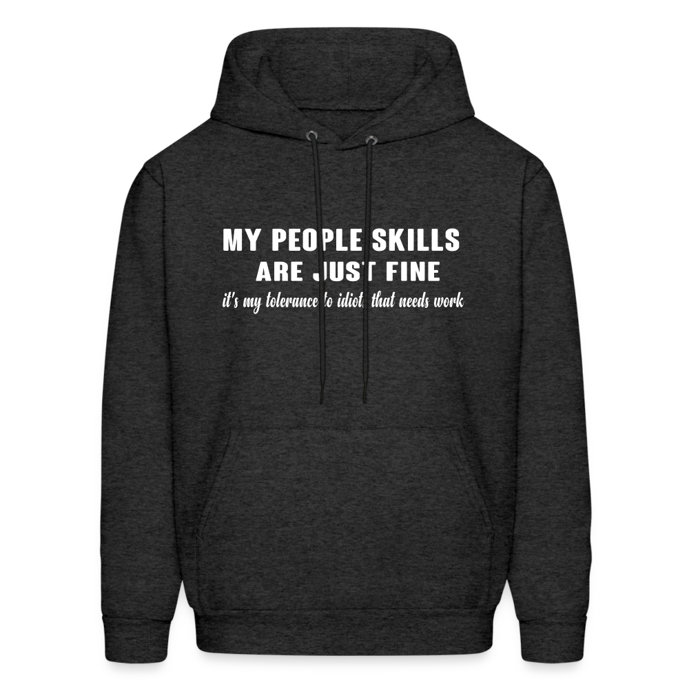 It's My Tolerance To Idiots That Needs Work Hoodie - charcoal grey