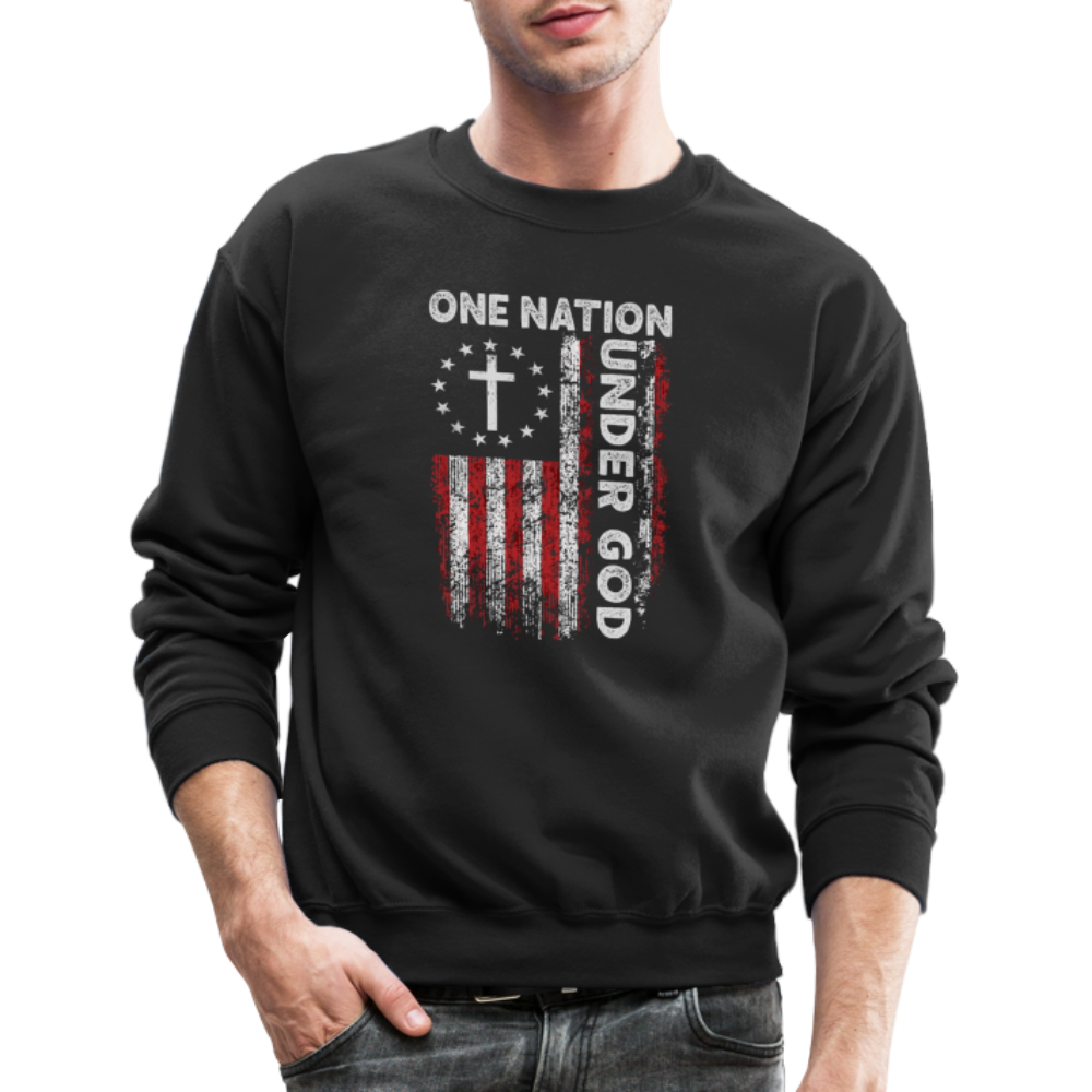 One Nation Under God Sweatshirt - black