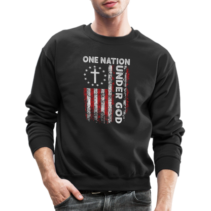 One Nation Under God Sweatshirt - black