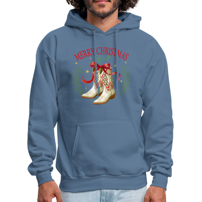 Merry Christmas Y'all Hoodie - denim blue