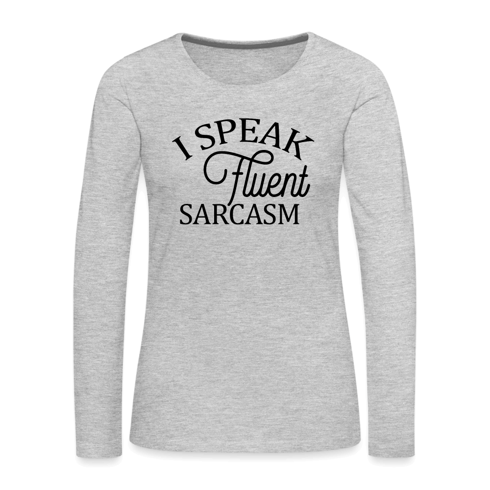 Women's Premium Long Sleeve T-Shirt - heather gray