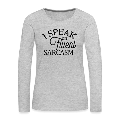 Women's Premium Long Sleeve T-Shirt - heather gray