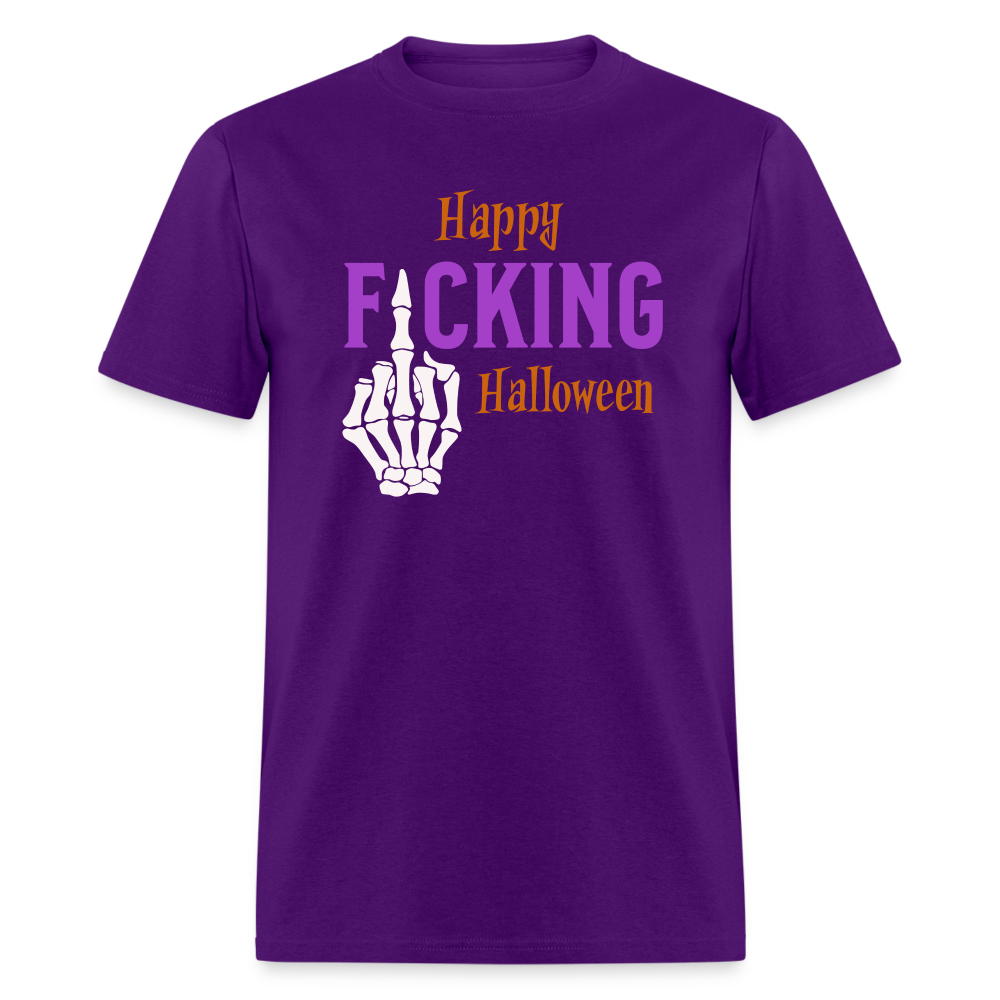 Happy Fcking Halloween T-Shirt - purple