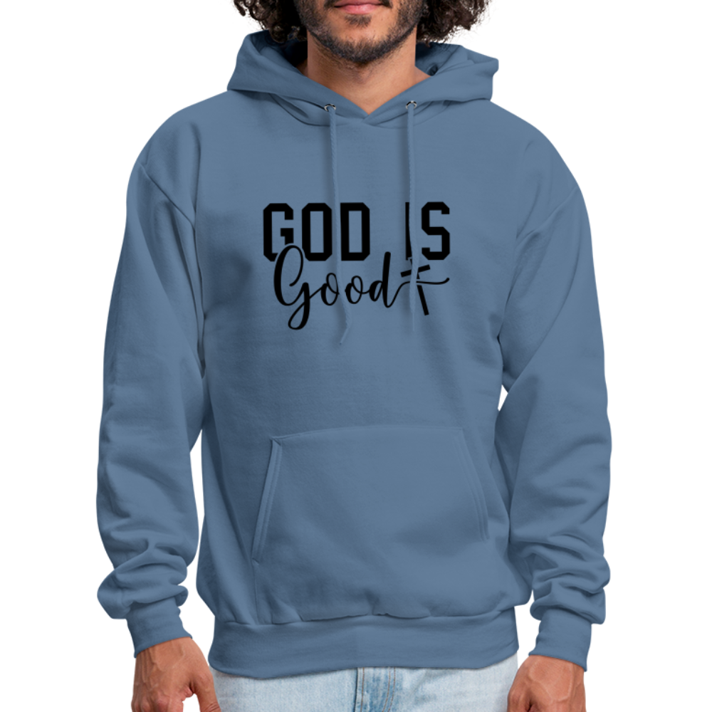 God is Good Hoodie - denim blue