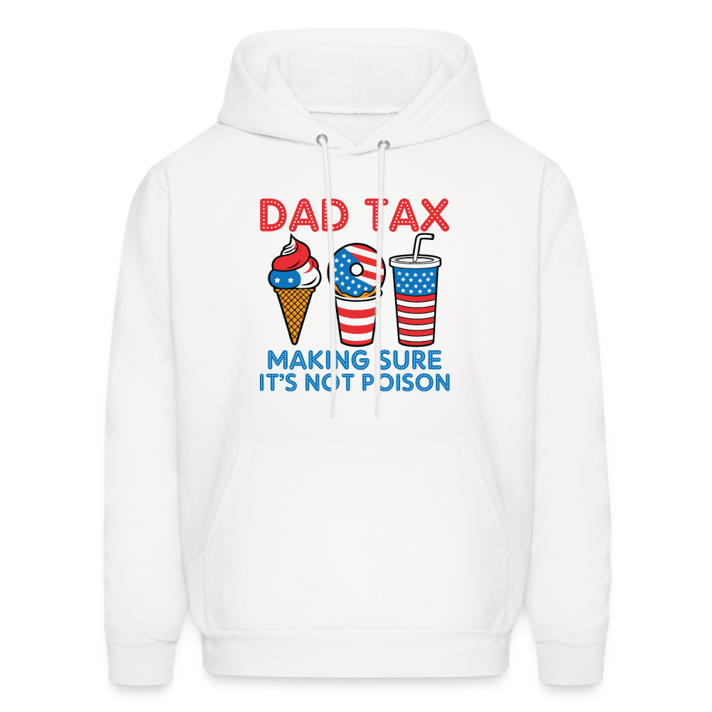 Dad Tax Hoodie (Red White Blue) - white