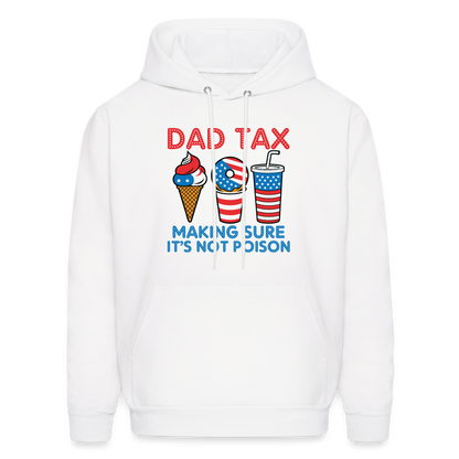 Dad Tax Hoodie (Red White Blue) - white