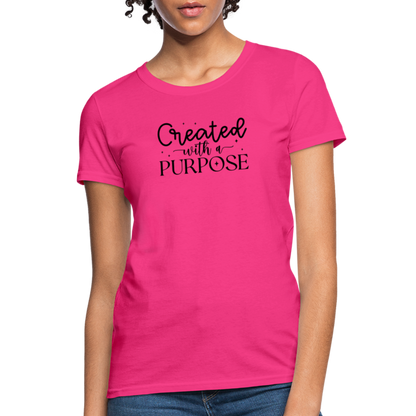 Created with a Purpose Women's T-Shirt - fuchsia