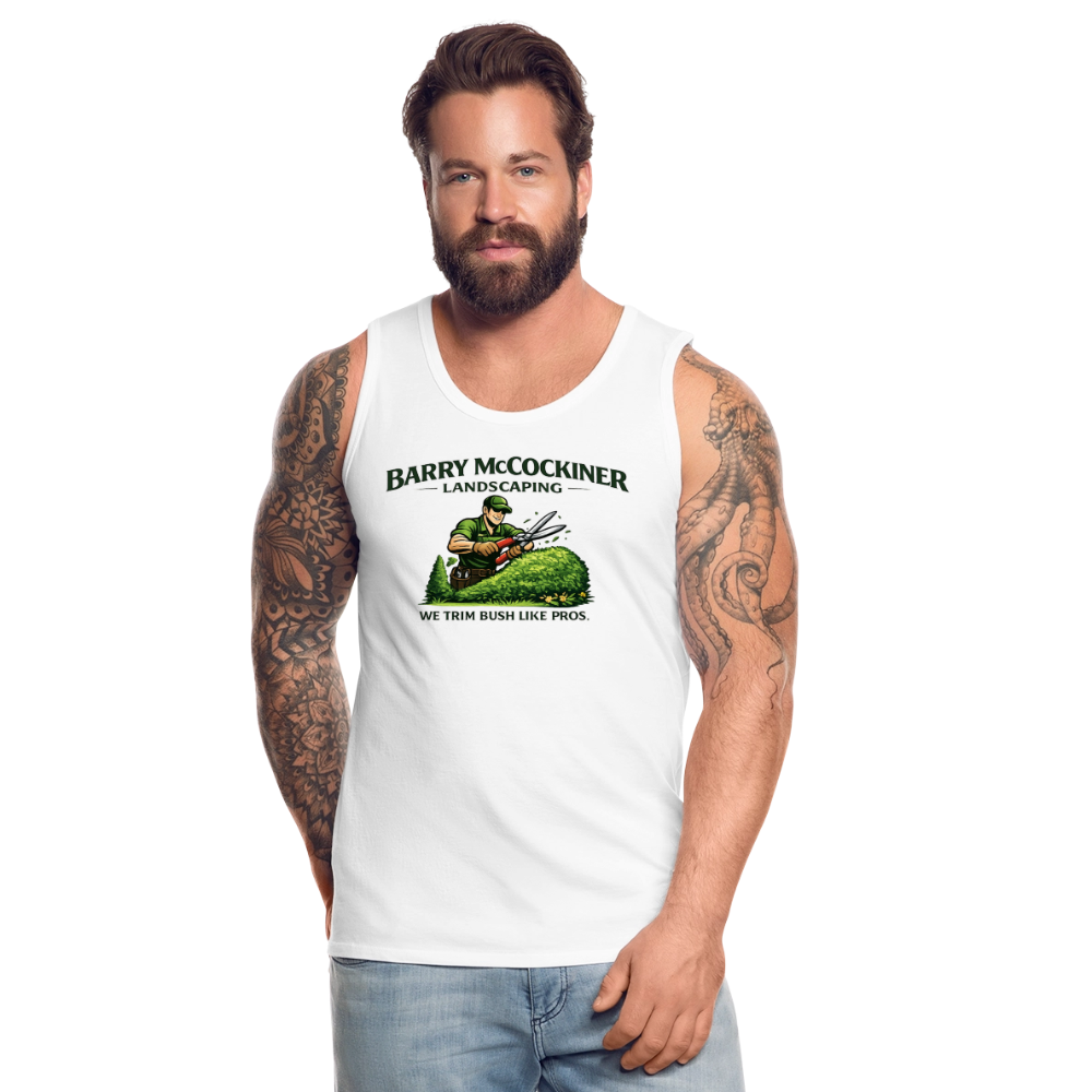 Barry McCockiner Landscaping Funny Tank Top Color: Heather Gray