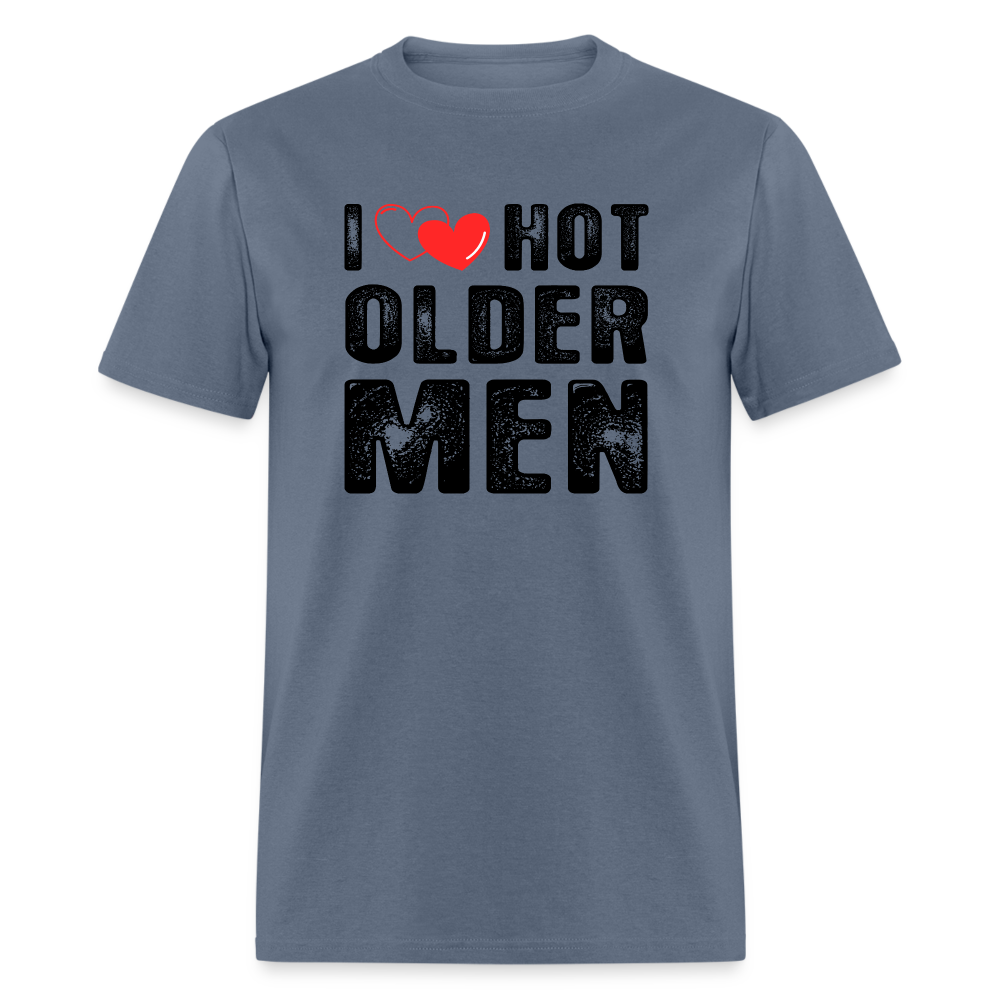 I Heart Hot Older Men (I Love Hot Older Men) T-Shirt - denim