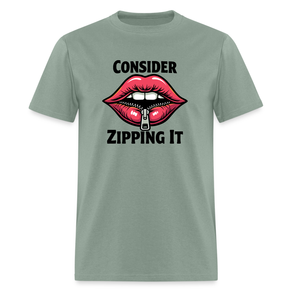 Consider Zipping It T-Shirt - sage