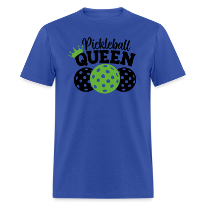 Pickleball Queen T-Shirt - royal blue