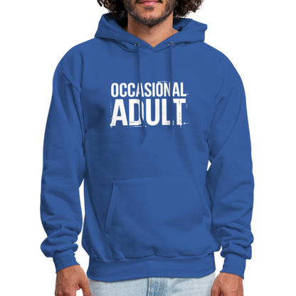 Occasional Adult Hoodie - royal blue