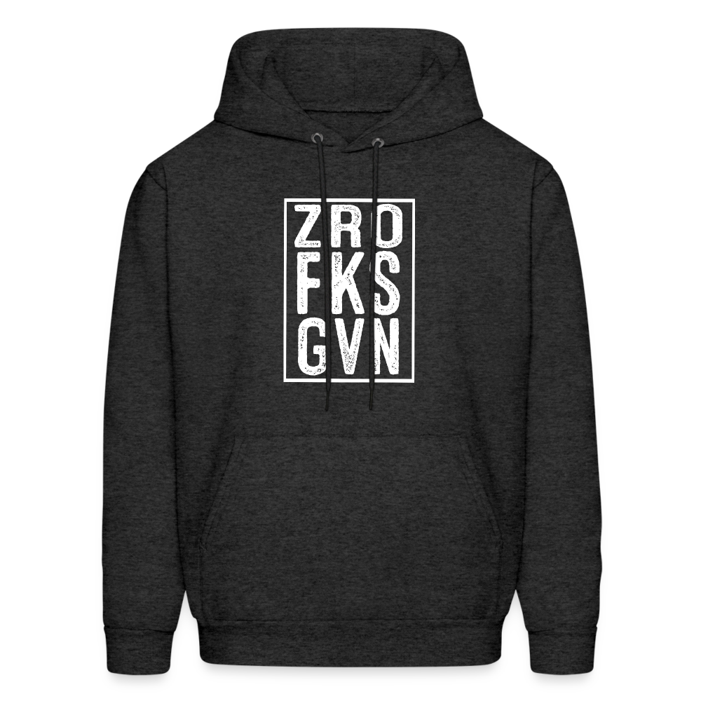 ZRO FKS GVN (Zero Fucks Given) Hoodie - charcoal grey