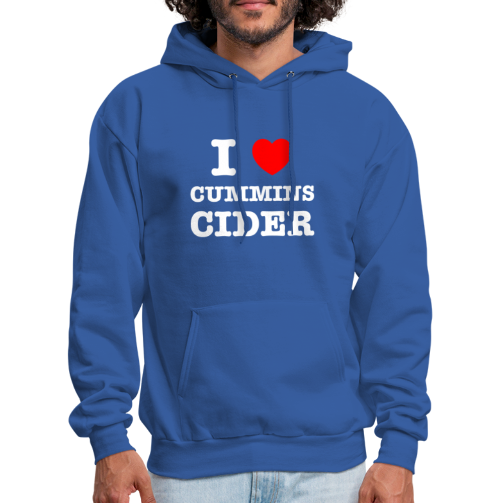 I Heart Cummins Cider Hoodie - royal blue