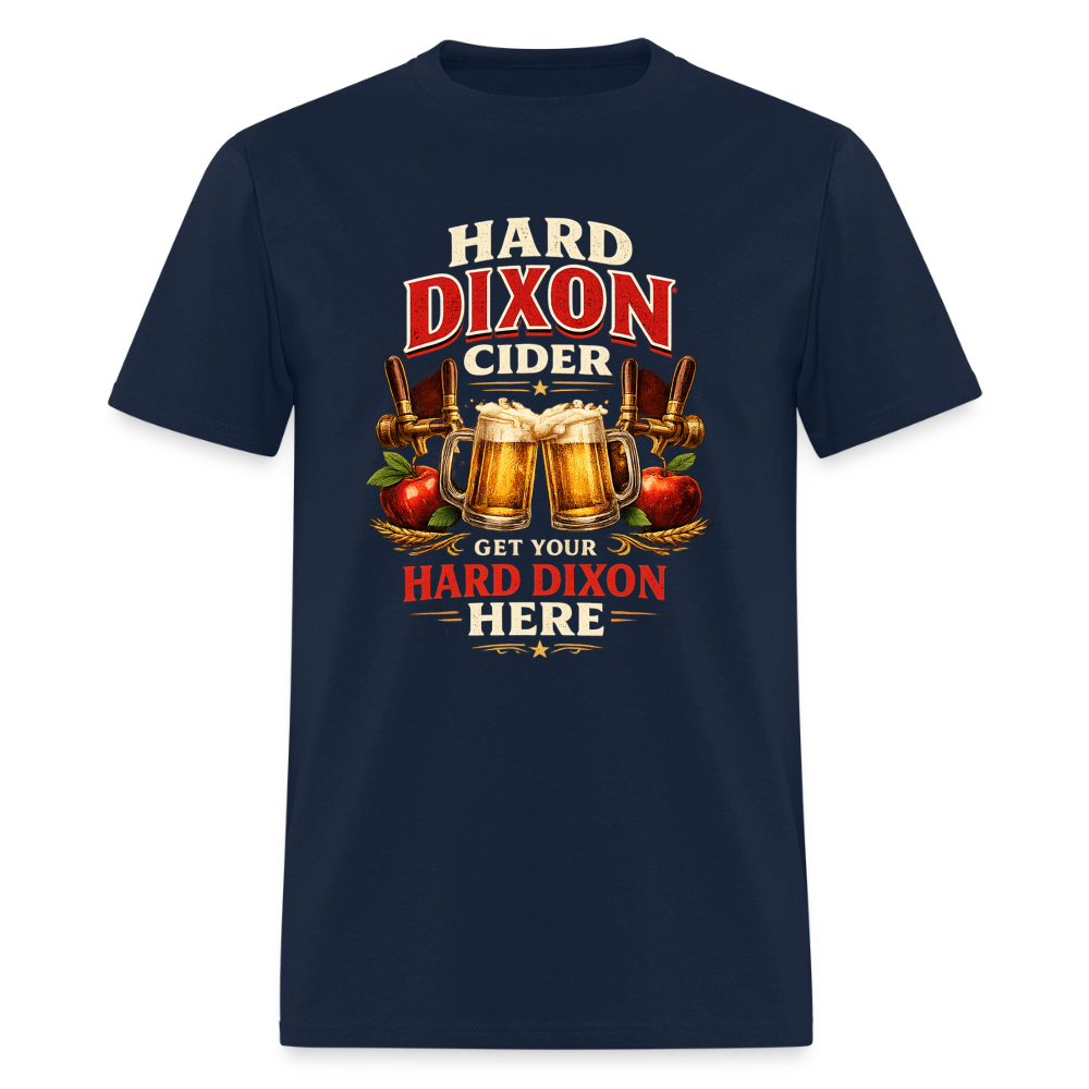 Hard Dixon Cider Funny Adult Humor T-Shirt Color: Navy