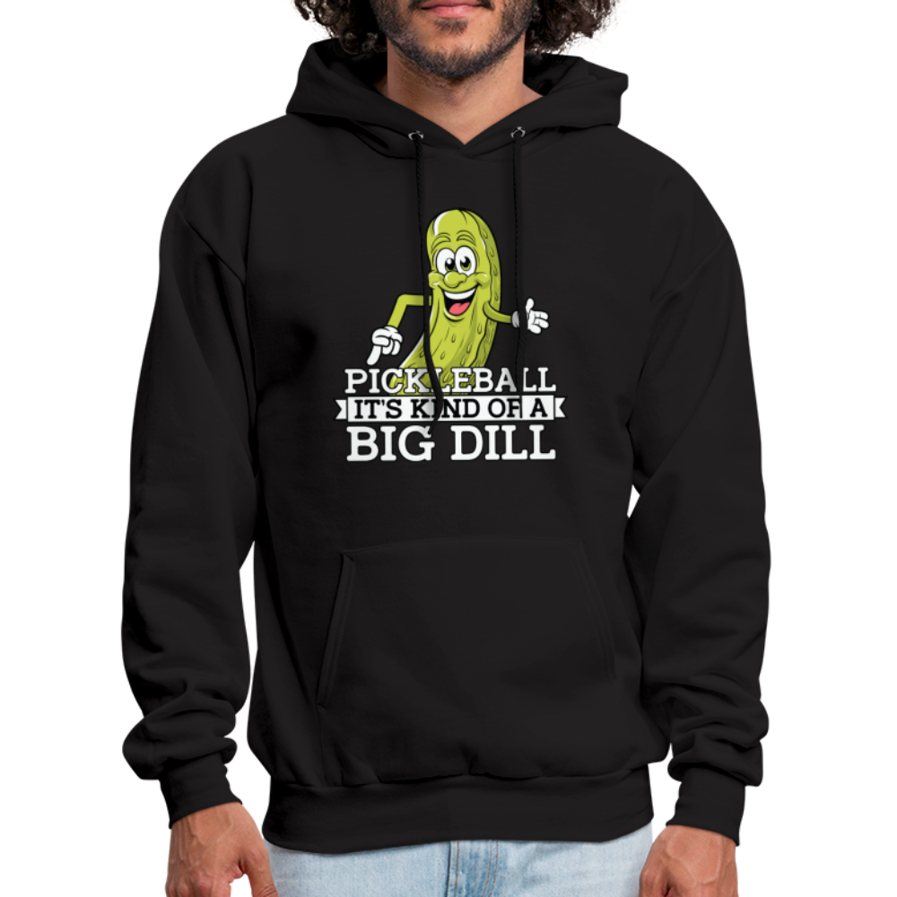 Pickleball It's Kind Of A Big Dill Hoodie - black