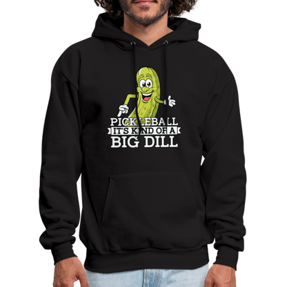 Pickleball It's Kind Of A Big Dill Hoodie - black