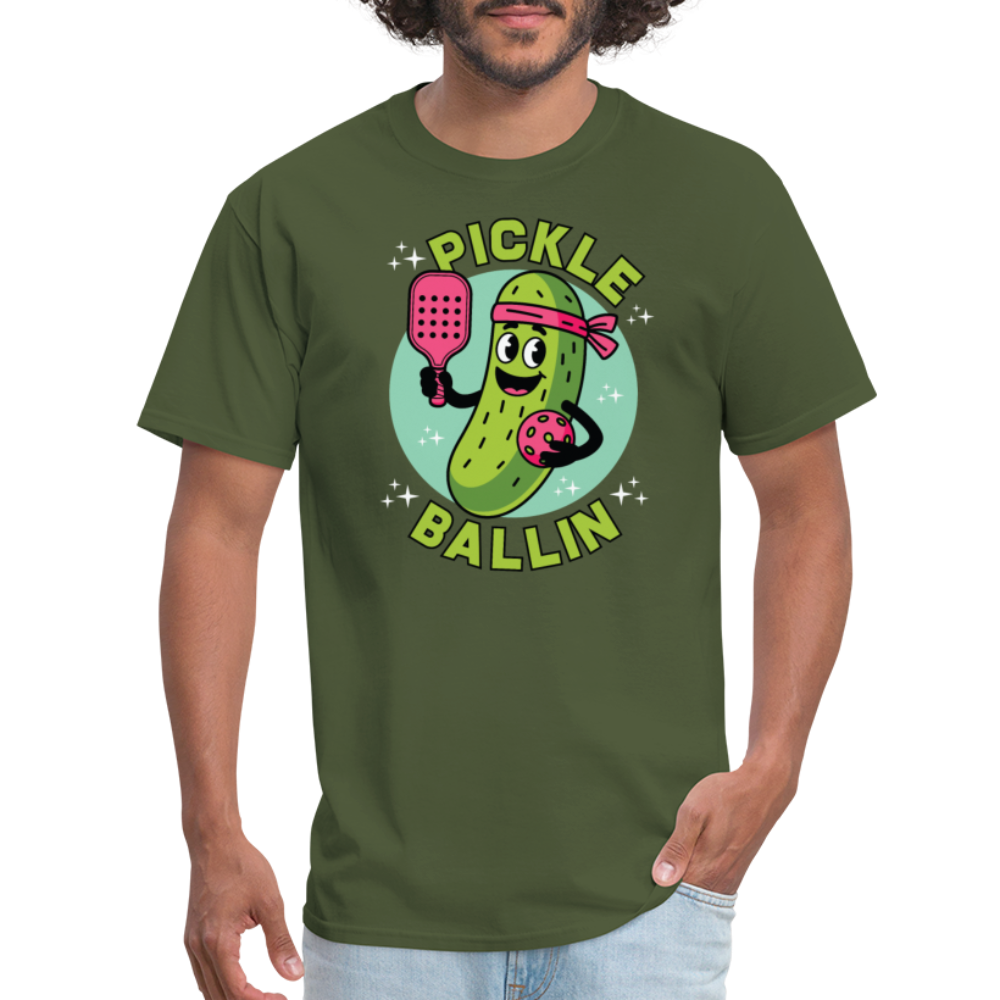 Pickle Ballin T-Shirt - military green