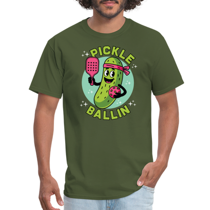 Pickle Ballin T-Shirt - military green