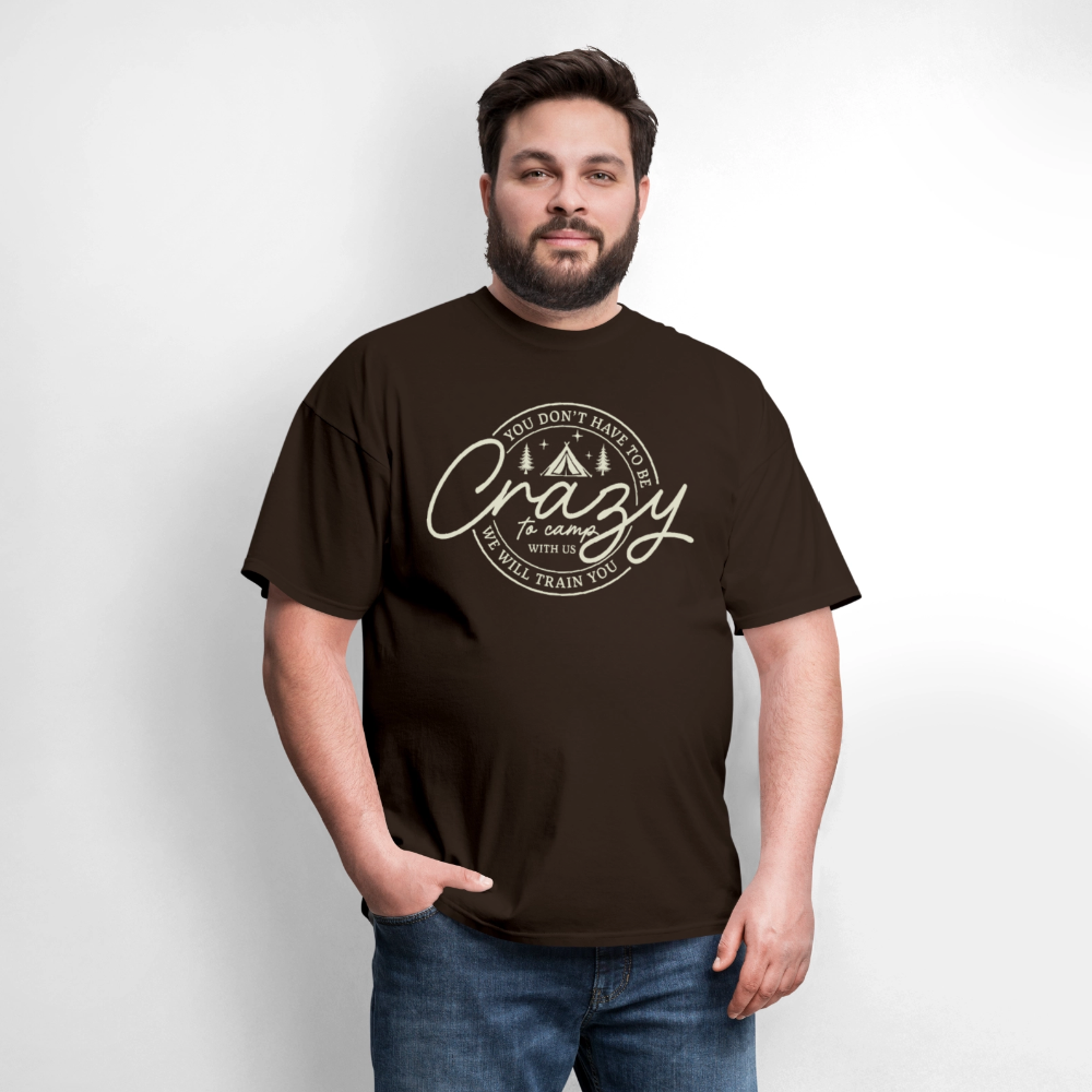 Crazy Camping T-Shirt - brown