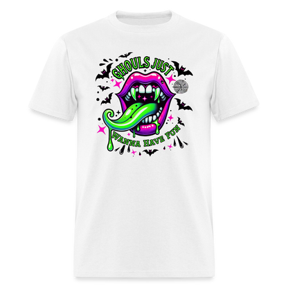 Ghouls Just Wanna Have Fun T-Shirt - white