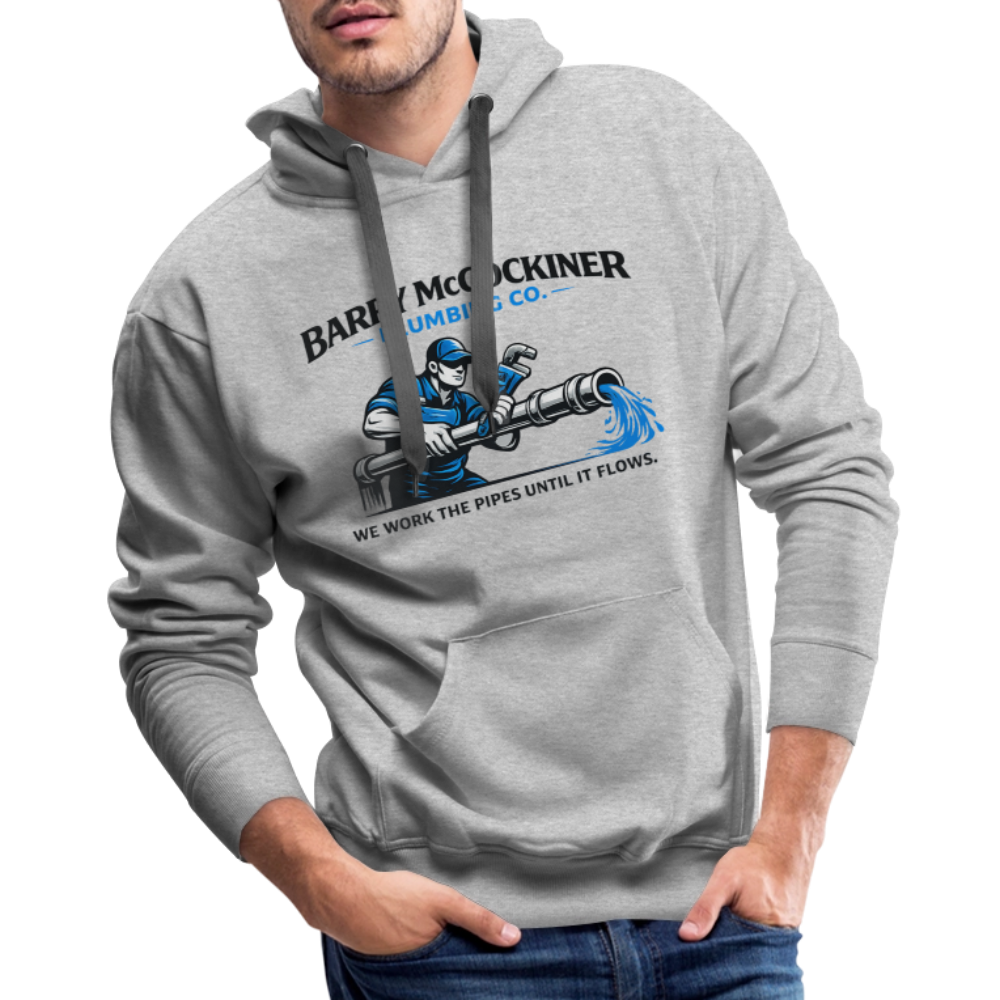 Barry McCockiner Plumbing Funny Hoodie Color: Heather Grey