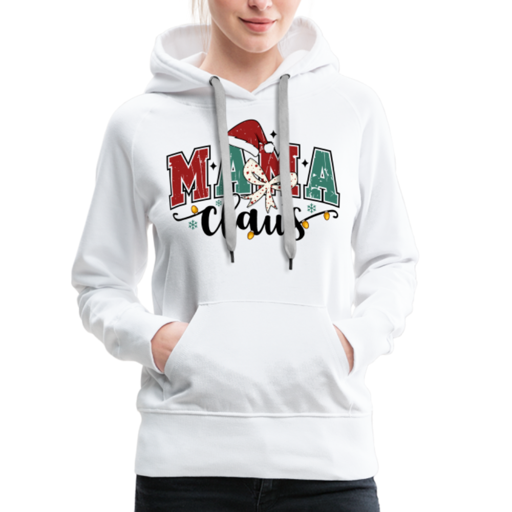 Mama Claus Women’s Premium Hoodie - white