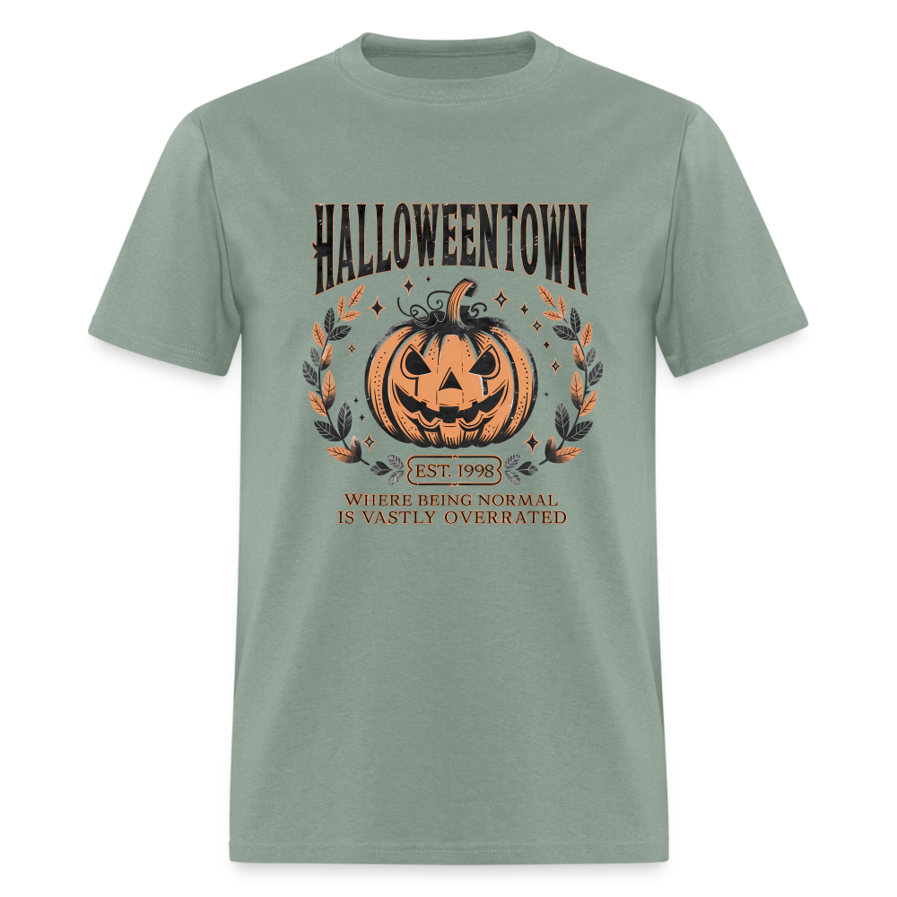 Halloweentown T-Shirt (Where Normal is Overrated) - sage