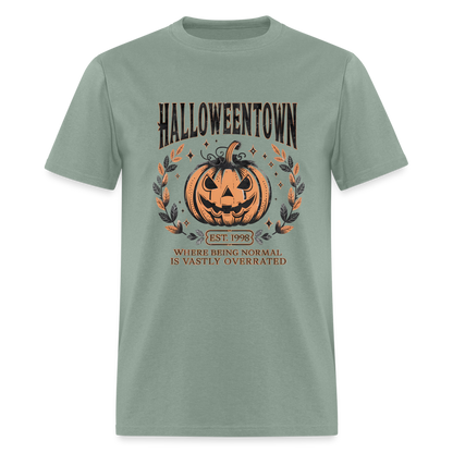 Halloweentown T-Shirt (Where Normal is Overrated) - sage