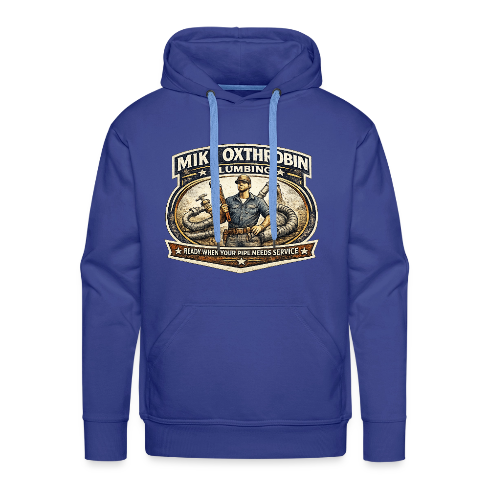 Mike Oxthrobin Plumbing Hoodie Funny Adult Humor Gear Color: royal blue