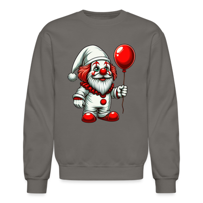 Gnome Clown Sweatshirt - asphalt gray