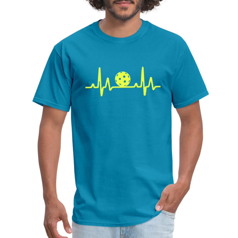 Pickleball Heartbeat T-Shirt - turquoise