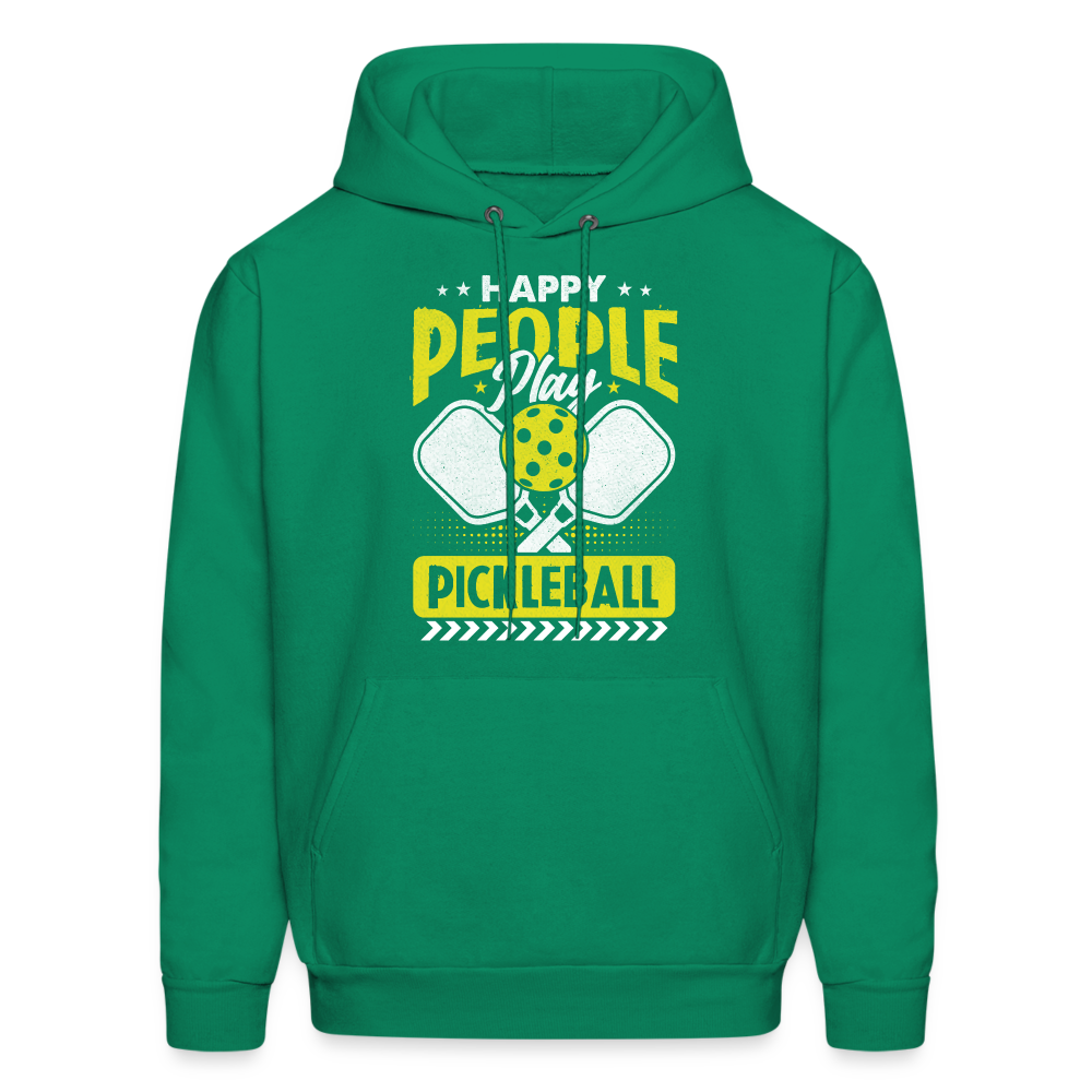 Happy People Play Pickleball Hoodie - kelly green