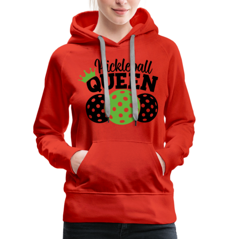 Pickleball Queen Women's Premium Hoodie - red